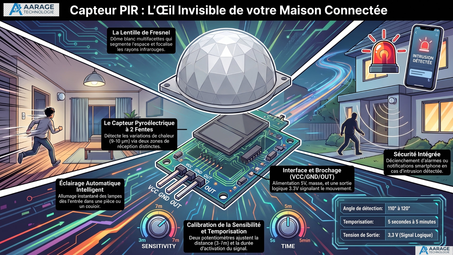 Capteur PIR : L'œil invisible de votre maison connectée