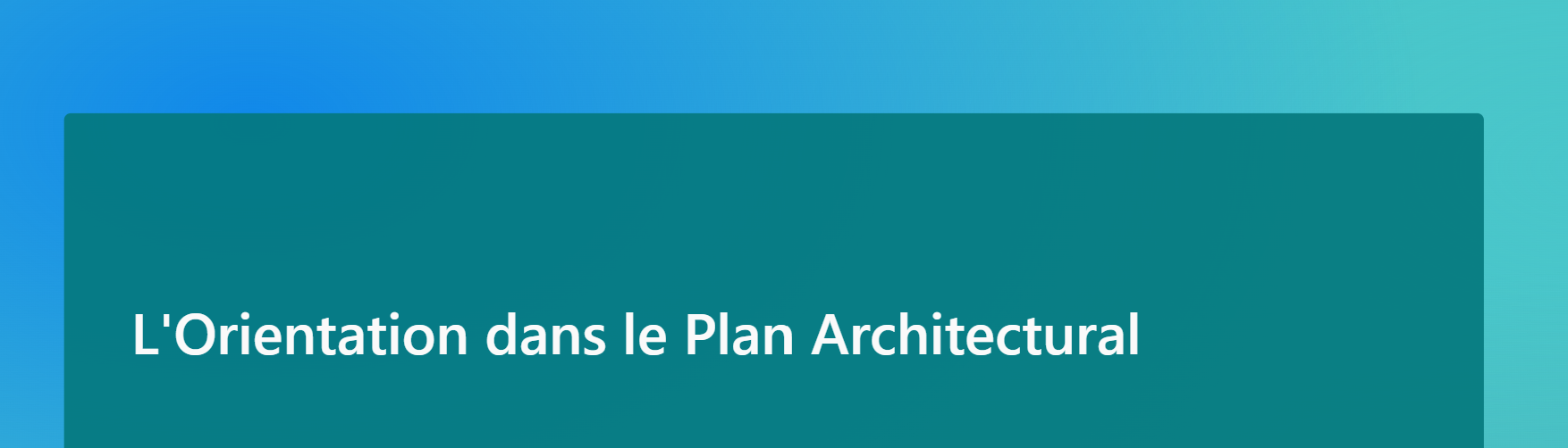 l'orientation-plan-archi